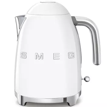 Чайник электрический SMEG стиль 50-х гг KLF03WHEU 1.7л. 2.4 кВт, нержавеющая сталь, белый (KLF03WHEU)