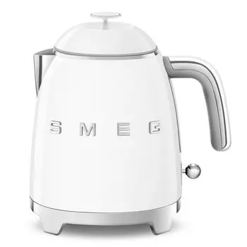 Чайник SMEG стиль 50-х гг KLF05WHEU 0.8л. 1400Вт, скрытый нагревательный элемент, нержавеющая сталь, белый (KLF05WHEU)