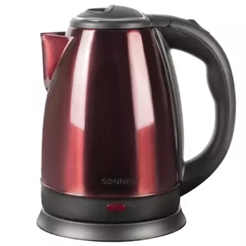 Чайник SONNEN KT-118С 1.8л. 1500Вт, закрытая спираль, нержавеющая сталь, кофейный ( 452928)