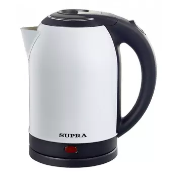 Чайник электрический SUPRA KES-2003N white 2л. 1.5 кВт, нержавеющая сталь/пластик, белый (KES-2003N white)