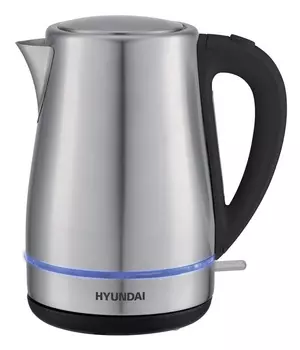 Чайник электрический Hyundai HYK-S3020 1.7л. 2.2 кВт, нержавеющая сталь/пластик, матовый/черный (1180744)