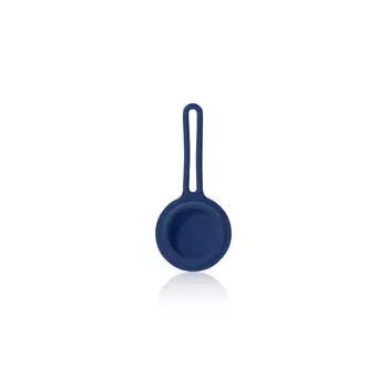Чехол DF 03, Apple для AirTag, силиконовый, синий (DF iTag-03)