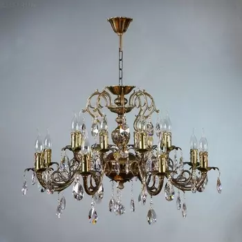 Большая люстра 8888/8+8 PB Tear Ambiente Alicante Drop