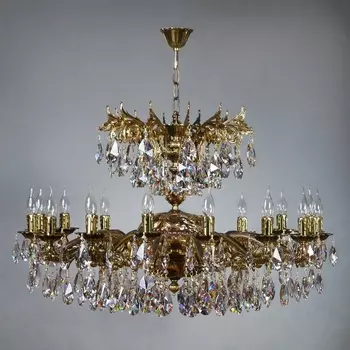 Большая люстра 2128/16 PB Tear Ambiente Leon Drop подсвечник