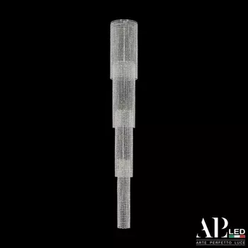 Большая подвесная люстра светодиодная APL LED Rimini S520.0.30-200.B.E14 Gold