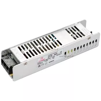 Блок питания HTS-60L-12 (12V, 5A, 60W) (IP20 Сетка) Arlight HTS 020822