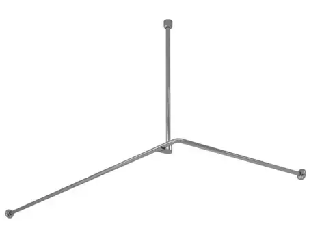 Карниз для ванной «WasserKRAFT» Dinkel SC-469018 на стену хром