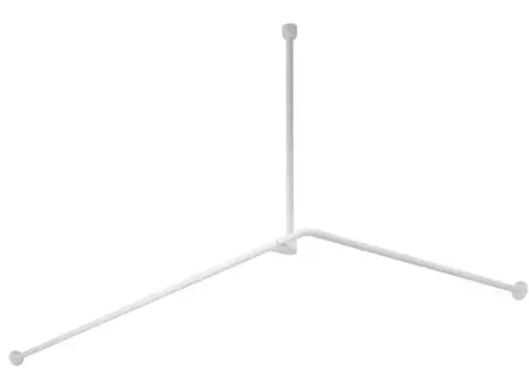 Карниз для ванной «WasserKRAFT» Kammel SC-839018 на стену белый