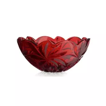 Блюдо Aurum Crystal Flora Red 28 см