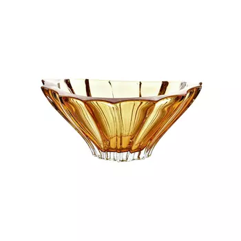 Блюдо Aurum-Crystal s.r.o. Plantica для фруктов янтарь 22 см