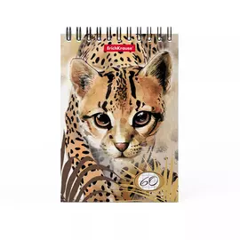 Блокнот Erich Krause Wild Cat А6 клетка 60 л