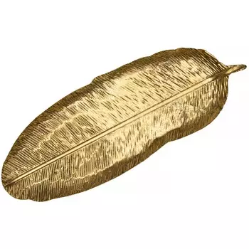 Блюдо Glasar Лист 37х13х3 см