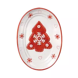 Блюдо керамическое Ad trend XMas 26х18 см в ассортименте