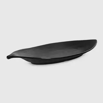 Блюдо Kulsan Terra black 36,5х15,5 см