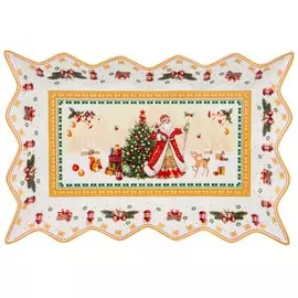 Блюдо Lefard Дед Мороз фигурное 25x15x3,5 см