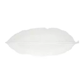 Блюдо-листок сервировочное Easy life Мадагаскар 39x16 см белое