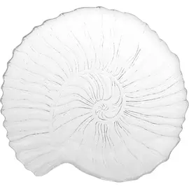 Блюдо Mercury Seasnail прозрачное 32х29 см