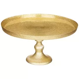 Блюдо на ножке Аксам Miracle Gold Shiny 28 см