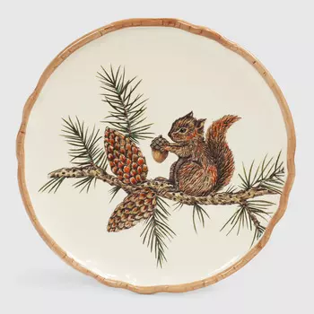 Блюдо новогоднее Teammann Tableware DH1620304 Лесная сказка 31 см