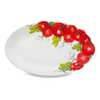 Блюдо овальное Edelweiss Томаты 32х20 см