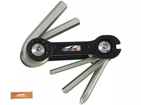 Мультитул 6 в 1 SUPER B TB-9860, торговая упаковка, TB-9860-ORANGE