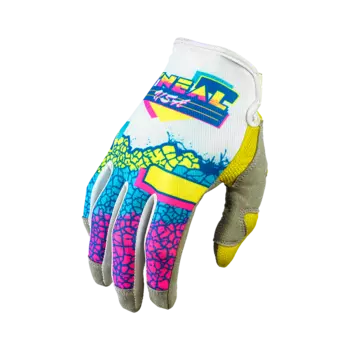 Велоперчатки O'Neal MAYHEM Glove CRACKLE 91, yellow/white/blue