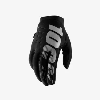 Велоперчатки подростковые 100% Brisker Youth Glove, черно-серый, 2018