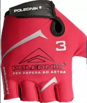 Велоперчатки Polednik F-3 р. 11 XL красные, эластичный верх, прорезиненная ладошка
