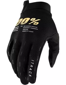 Велоперчатки 100% ITrack Glove, Black, 2021