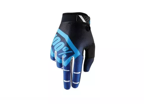 Велоперчатки 100% Ridefit Corpo Glove, синий, 2017