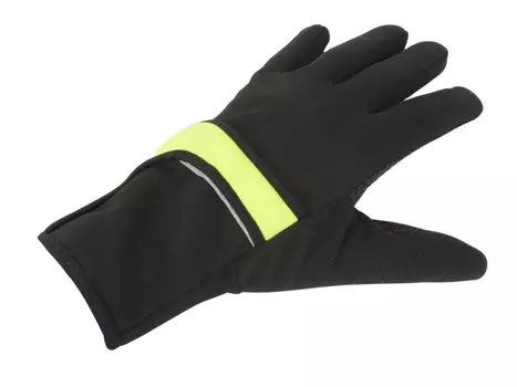 Велоперчатки AUTHOR Windster Shell X7 2в1, черно-неоновые (Размер: S)