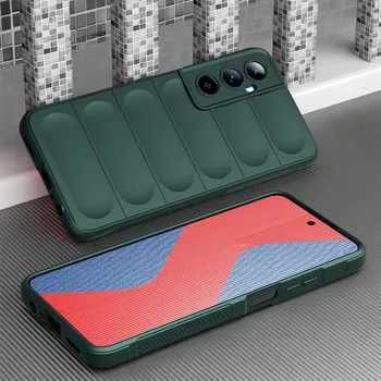 Противоударный чехол KEYSION для Realme C65, противоскользящий мягкий силиконовый чехол для задней панели телефона OPPO Realme C65 for Realme C65 вино красного