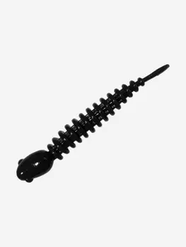 Силикон TROUT LURE (SANSAN) в банке, GOLOVASTIK 65, СЫР, COL. 5 (Cosmos-Gold), (12шт), Черный