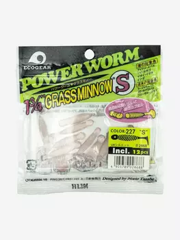 Силиконовые приманки Ecogear Grass Minnow S 1.75 227, Фиолетовый