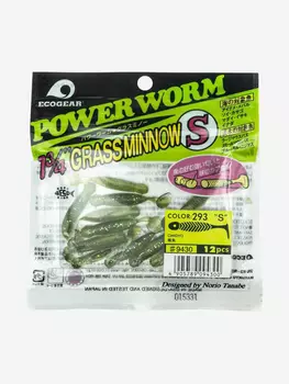 Силиконовые приманки Ecogear Grass Minnow S 1.75 293, Зеленый