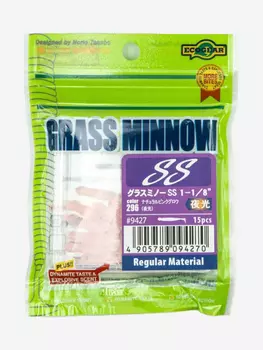 Силиконовые приманки Ecogear Grass Minnow SS 1.125 296 Glow, Розовый