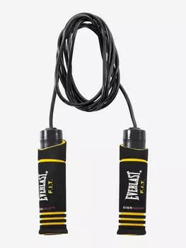 Скакалка с утяжелителем Everlast Evergrip Wheighted, Черный