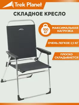 Складное кемпинговое кресло Trek Planet Slacker Alu Opal, Серый