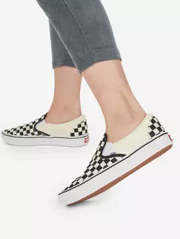 Слипоны женские Vans Comfycush Slip- (Classic) Ch, Белый