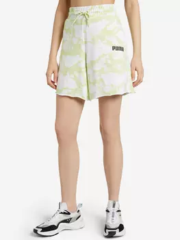 Шорты женские PUMA Summer Graphic 7 AOP Longline, Зеленый, размер 42-44