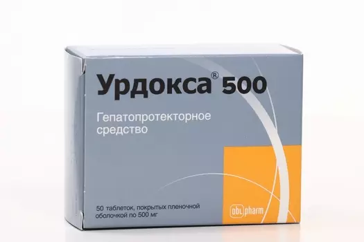 Урдокса 500 500 мг, 50 шт, таблетки покрытые пленочной оболочкой