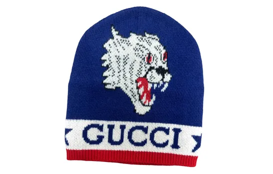 Шапка мужская Gucci, синий / белый