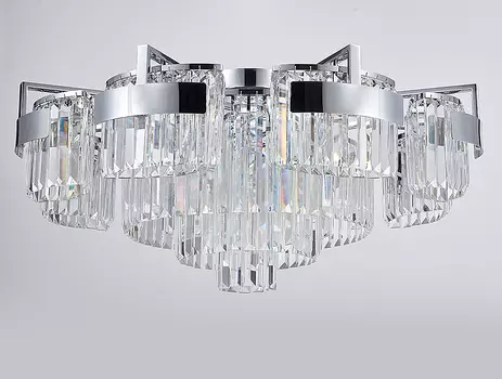 Потолочная хрустальная люстра Newport 4350 4356+6/PL chrome