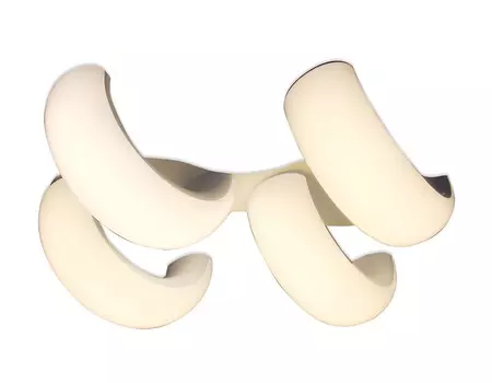 Потолочная люстра с пультом Orbital Cloud Ambrella FC11/4 WH 80W D620*