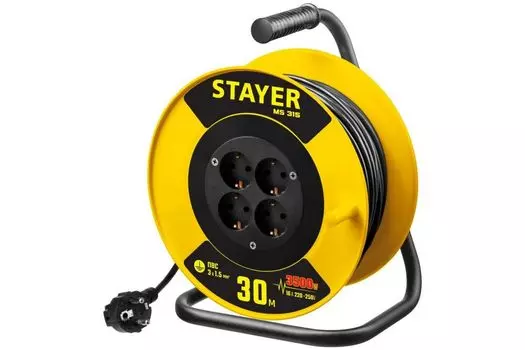Удлинитель на катушке STAYER