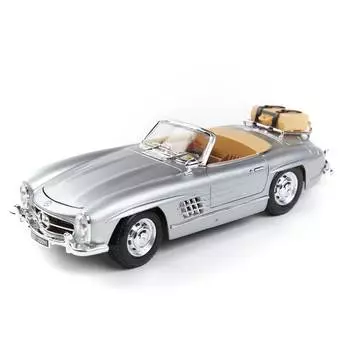 Bburago Коллекционная машинка 1:18 Mercedes-Benz 300 SL Touring 1957, 18-12049, серебристая