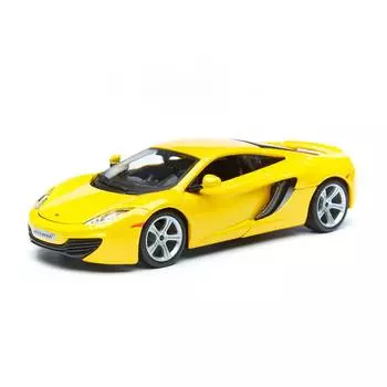 Bburago Коллекционная Машинка 1:24 McLaren 12C, 18-21074, Жёлтый металлик