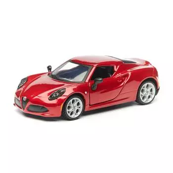 Bburago Коллекционная машинка 1:32 Street Fire Alfa Romeo 4C, бордовый