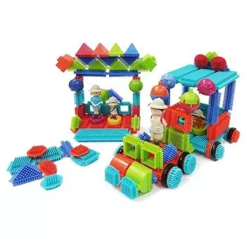 Bristle Blocks Конструктор игольчатый в чемоданчике, 113 деталей