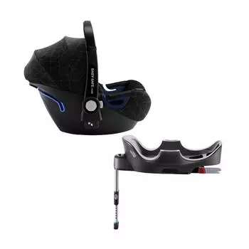 Britax Roemer Автокресло Baby-Safe2 i-Size + база FLEX Crystal Black, черный